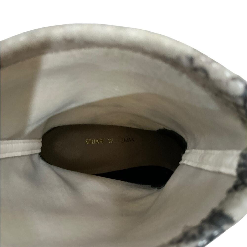 Stuart Weitzman Ernestine Python Print Leather Bo… - image 10